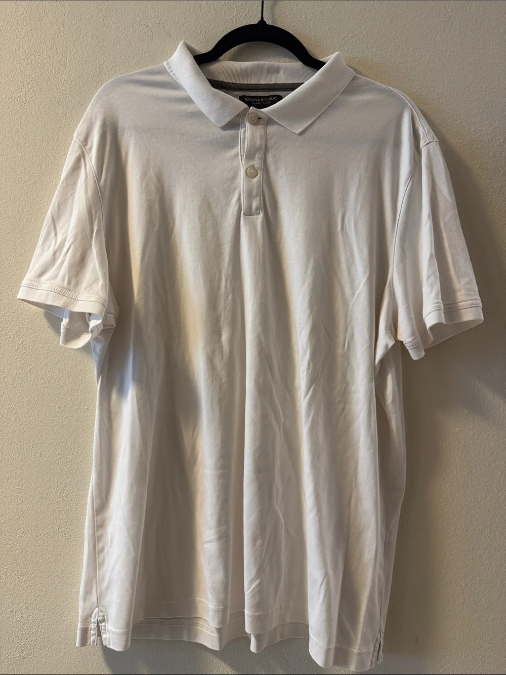 Banana Republic White Men’s Polo